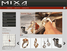 Tablet Screenshot of mixajewelers.com
